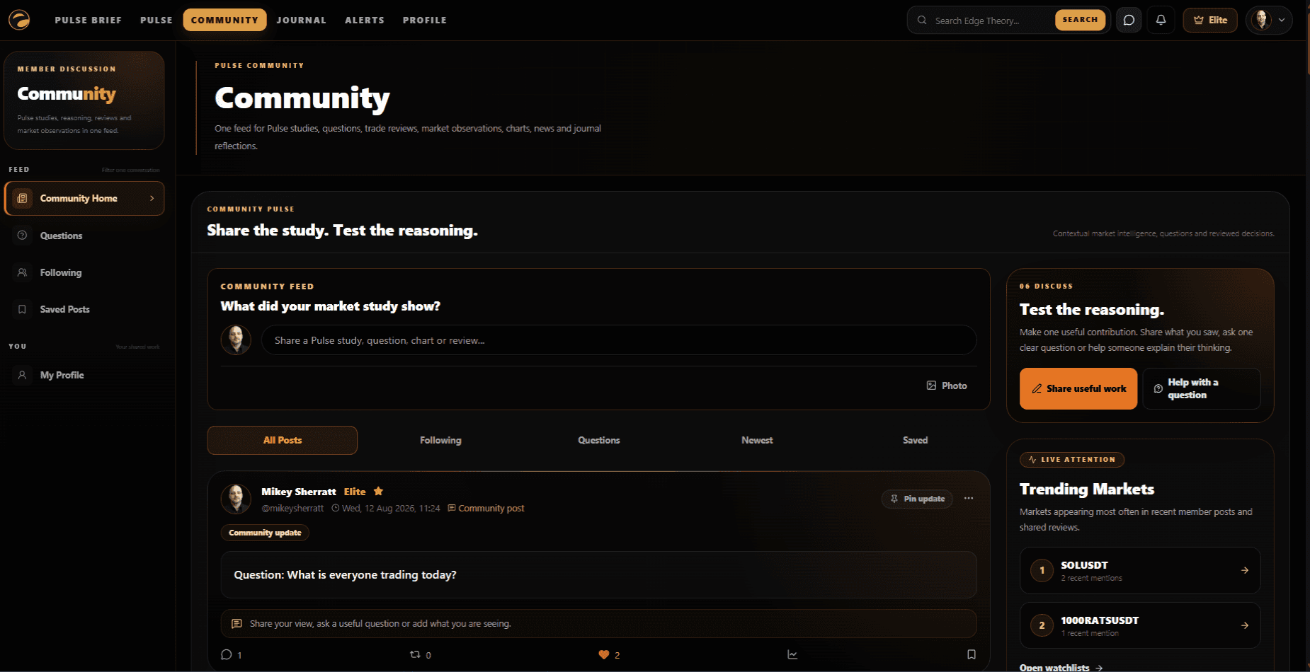 Static preview of the existing Edge Theory Community workspace